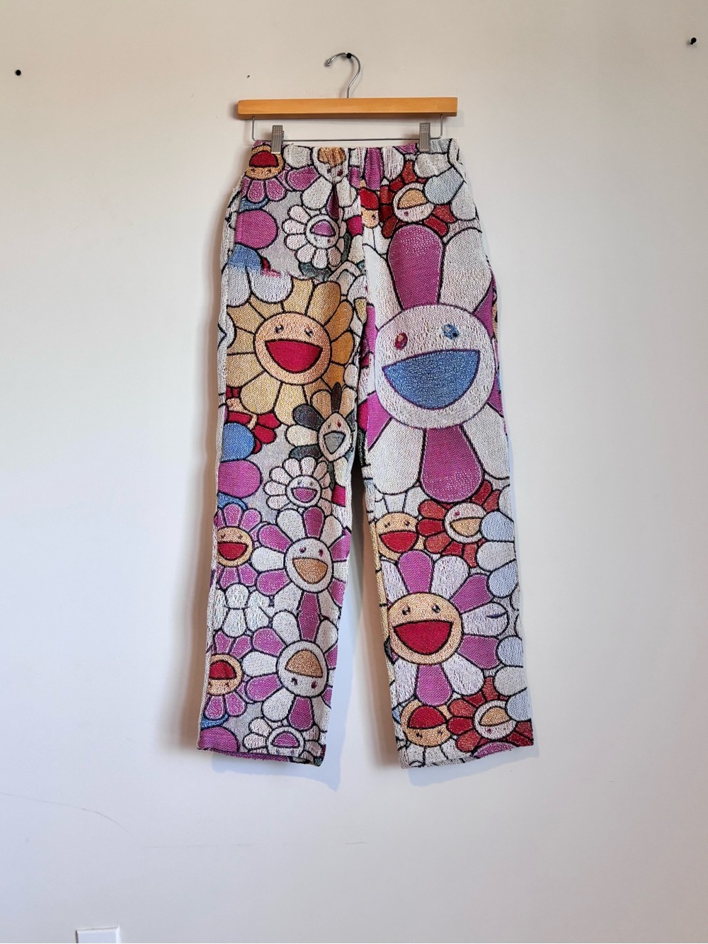 gallery threads murakami tapestry pants colorful flower print pants size xs